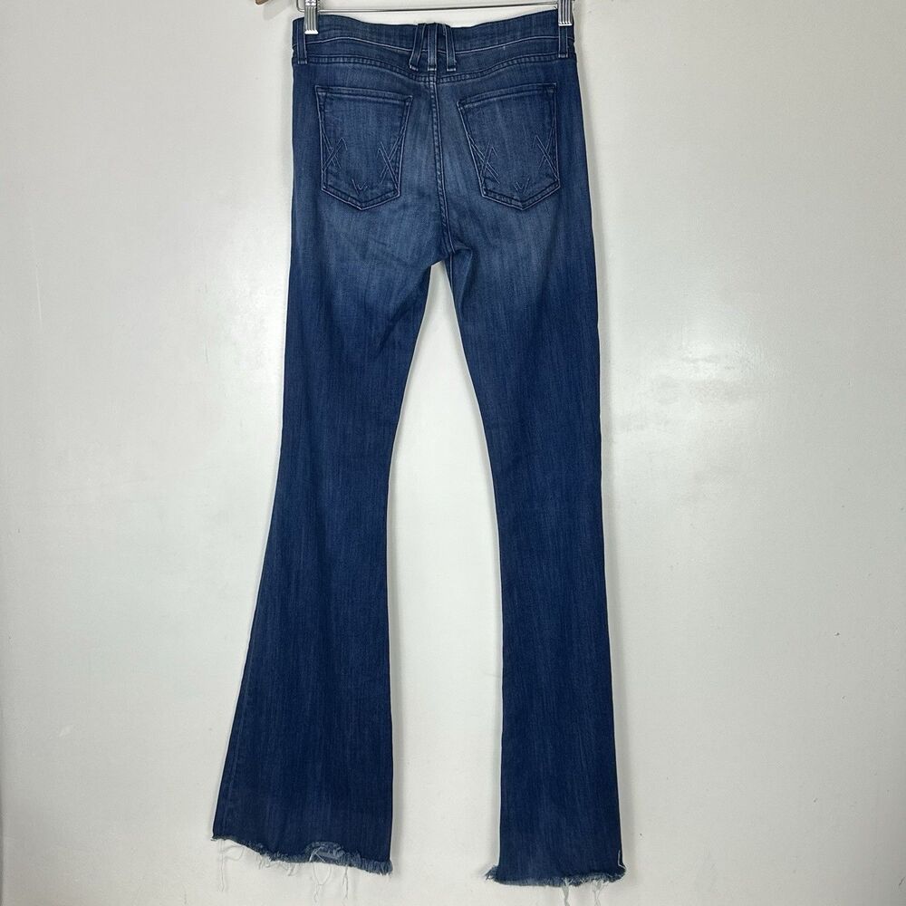 McGuire Majorelle Flare Jeans 25 Dark Wash Stretch Boho 70s High Rise Denim - Picture 6 of 12